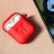 Airpods Case Protective Silicone Cover With Carabiner For Apple Airpods Accessories Red