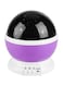 Generic Star And Moon Rotating Projector Night Lamp, Purple/Black/White, 13X13X14.5cm