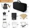 SKY-TOUCH Coffee Gift Set All in 1 Coffee Accessories Tools 7 Pcs with Portable Carry Case Stainless Gooseneck Kettle with Thermometer