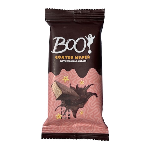 Boo Wafer Filled with Vanilla Cream and Coated with Chocolate - 2 Fingers