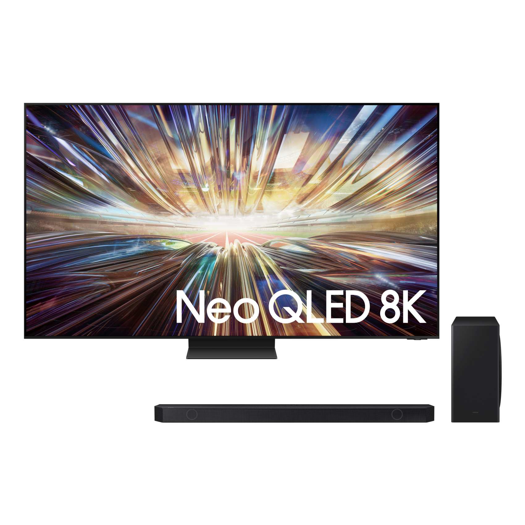 Samsung Series 8 Neo 85-Inch UHD Smart QLED TV QA85QN800DUXZN Black and Q-Series Soundbar HW-Q800 Black