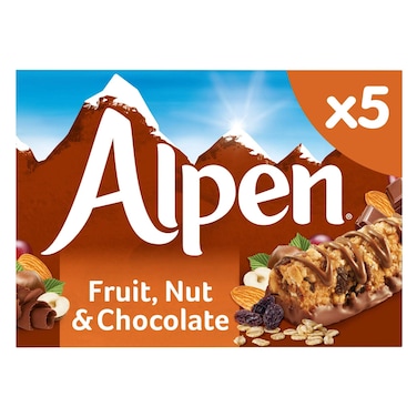 Alpen Fruit And Nut Chocolate Muesli Bar 145g