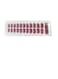 24-Piece Full Cover Press On Fake Nail Tips Red