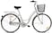 ITG Mogoo Brooklyn Single Speed Cruiser Bike 26 Inch, Sliver