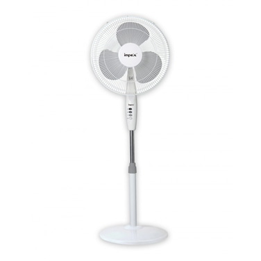 Impex PF 7501 Pedestal Fan 40W 16 Inch White