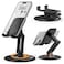 Xonic Adjustable Cell Phone Stand For Desk   360 Click-Rotating, Multi-Angle, Non-Slip Metal Base, Foldable &amp; Portable   iPhone Stand For Desk, Cell Phone Stand Holder