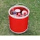 Space Saving Foldable Collapsible Water Bucket For Travelling Camping Fishing Gardening Car Washing 9-11L Capacity -Red 1PC