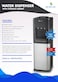 Gratus Hot &amp; Cold 3 Tap Floor Standing water dispenser with storage cabinet, 1 Year Full &amp; 2 Year Compressor Warranty, Model- GWD701WFCW