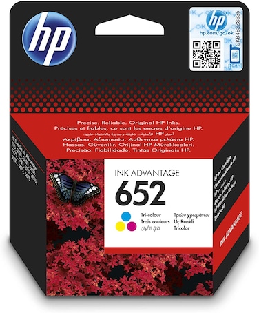 Hp 652 Ink Advantage Cartridge, Tri-Color - F6V24Ae