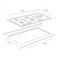 Teka EW 90 5G AI AL TR CI Gas hob with 5 cooking zones and triple ring burner in 90 cm of butan