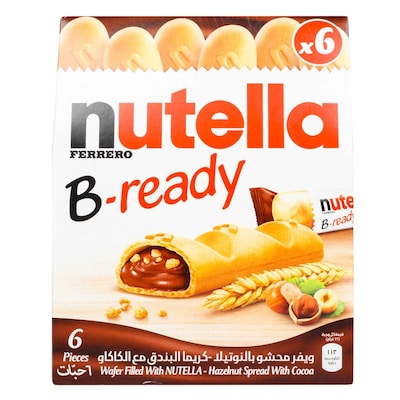 Nutella Ferrero Bready Snack Hazelnut Chocolate Wafer 132G