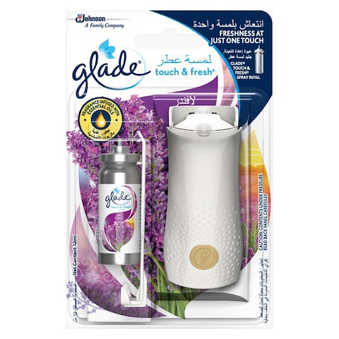 Glade Touch N Fresh Lavender Air Freshener With Diffuser Refill 12ml