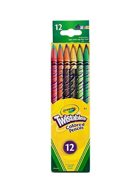 Crayola 12-Piece Twistables Colored Pencils Red/Orange/Green