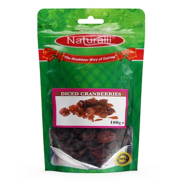 NATURALLI DICED CRANBERRIES 100G