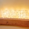 Golden Letter H Glowing with LED Lights 25cm