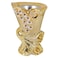 Windcera Flower Shaped Incense Burner Gold
