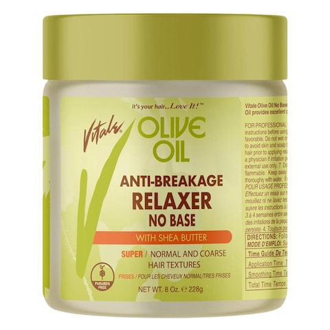 Vitale Olive Oil Anti Breakage No Base With Shea Butter Super Relaxer 228g