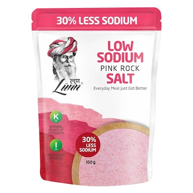 Lunn Low Sodium Rock Pink Salt 100g