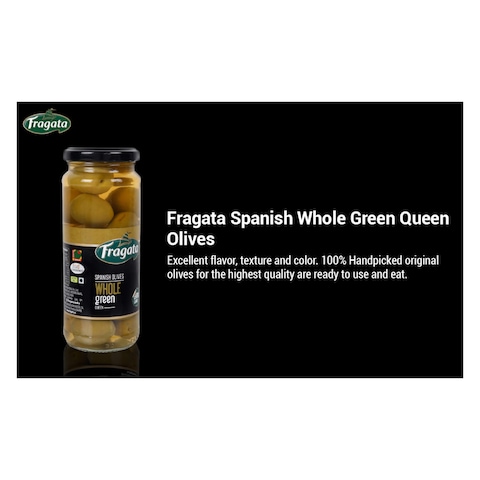 Fragata Spanish Whole Green Olives 340g