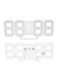 Generic - LED Digital Wall Clock White 212x83x36millimeter