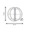 Trendlong Round Floating Wall Shelf For Living Room
