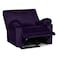 In House Velvet Classic Recliner Chair - Dark Purple - H1