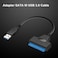 كابل محول يو اس بي 3.0 إلى ساتا 22Pin SATAIII إلى USB3.0 إلى 2.5 بوصة SATA HDD SSD