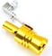 Car Turbo Sound Whistle Exhaust Tailpipe Blow Off Valve Aluminum Alloy Auto Accessories - (Gold)
