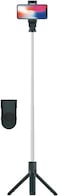 Porodo Bluetooth Selfie Stick With Tripod Stand &amp; Detachable Remote Shutter, Lightweight &amp; Portable Selfie Stick Tripod, Extendable Phone Selfie Stick, Monopod Compatible For Mobile Phone - Black