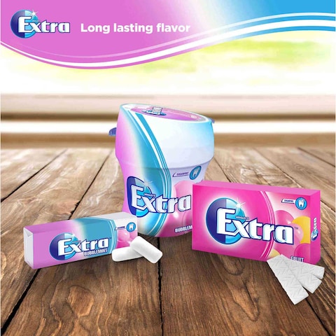 Wrigley&#39;s Extra Bubblemint Chewing Gum, 14g Pack of 30