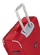 Senator Soft Shell Large Checked Luggage Trolley For Unisex Ultra Lightweight Expandable Suitcase With 4 Wheels LL003 Red