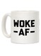 muGGyz World's Okayest Cat Sitter Printed Ceramic Coffee Mug White/Red/Black 11Ounce