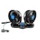 Generic Car Fan 12V 360 Degree Rotatable Dual Head 2 Speed Quiet Strong Dashboard Auto Cooling Air Fan