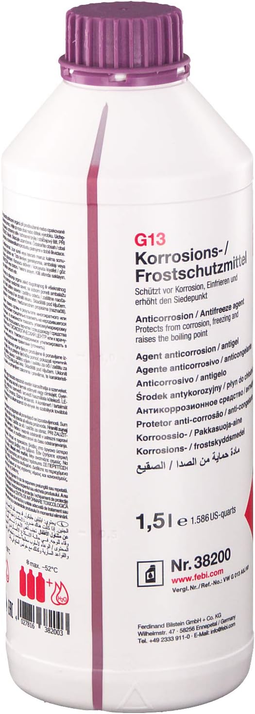 Buy Febi 38200 Coolant / Antifreeze G13 (Concentrate, To Be Mixed ...