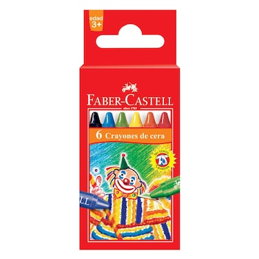 FC CRAYONS REGULAR WAX 6S 120006