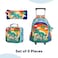 Eazy Kids - 17" Set of 3 Trolley School Bag Lunch Bag &amp; Pencil Case Dinosaur - Orange