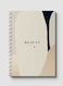 Lowha Spiral Notebook With 60 Sheets And Hard Paper Covers With Aesthetic Beauty Design, For Jotting Notes And Reminders, For Work, University, School