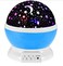 Romantic Rotating Star Moon Sky Rotation Night Projector Light Lamp-blue