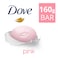 Dove Moisturising Beauty Cream Soap Bar   Pink With &frac14; Moisturising Cream 160g