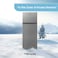 Bompani 240L Top Mount Refrigerator With Smart Sensor - BR240SS Dark Silver