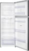 TCL 433 Liters Double Door Top Mount Refrigerator, Total No Frost Fridge &amp; Freezer With Powerful Interior LED Light And Large Crisper Drawer With Humidity Control, Reversible Door, Silver, P433TMN