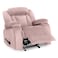 In House Velvet Classic Recliner Chair - Light Pink - NZ50