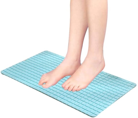 Non Slip Shower Mat Blue 78 x 35 cm