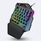 HXSJ V500 35 Keys Colorful Mixed Light Gaming One-handed Keyboard, Built-in Converter, Support for Ps3 / Ps4
