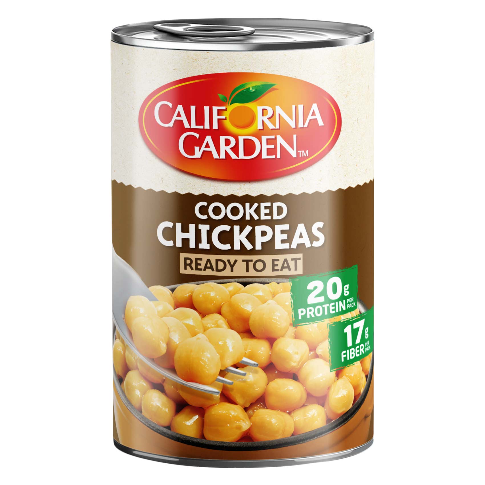 California Garden Chickpeas- Cooked And Ready To Eat 400g