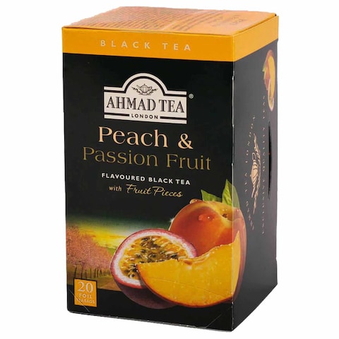 Ahmad Tea&#39;s Peach &amp; Passion Fruits Flavoured Black Tea - 20 Count