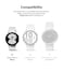 Ringke  - Samsung Galaxy Watch 4 40mm Case-  Slim Series-  Clear + Black