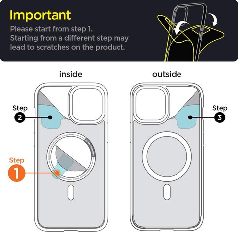 Spigen Ultra Hybrid Mag designed for iPhone 12 and iPhone 12 PRO case cover (6.1 inch) compatible with MagSafe - White