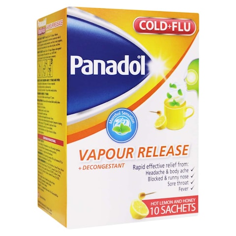 Panadol Cold &amp; Flu Vapour Release 10 Sachets