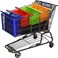 Trolley bags Trade Switch Shopping bags, Reusable Grocery Bags, Shopping Cart Bags for Groceries with Cooler Bag, Easy to Use, Foldable